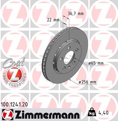 ZIMMERMANN 100.1241.20 EAN: 4250238718147.