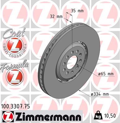 ZIMMERMANN 100.3307.75 EAN: 4250238702788.
