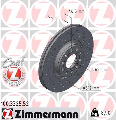 ZIMMERMANN 100.3325.52 EAN: 4250238751229.