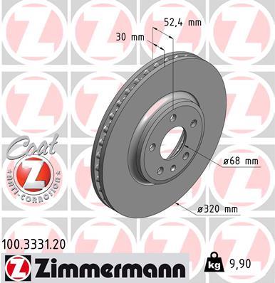 ZIMMERMANN 100.3331.20 EAN: 4250238720539.