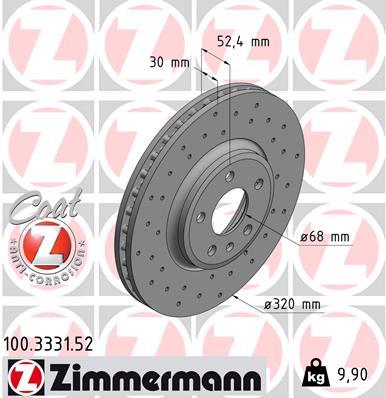ZIMMERMANN 100.3331.52 EAN: 4250238750932.