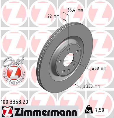 ZIMMERMANN 100.3358.20 EAN: 4250238750611.