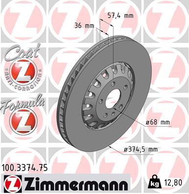ZIMMERMANN 100.3374.75 EAN: 4250238767695.