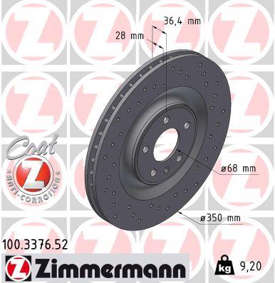 ZIMMERMANN 100.3376.52 EAN: 4250238767824.