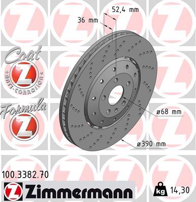 ZIMMERMANN 100.3382.70 EAN: 4250238776246.