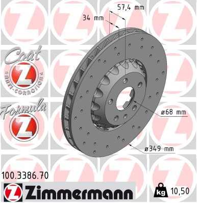 ZIMMERMANN 100.3386.70 EAN: 4250238786481.