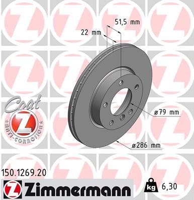 ZIMMERMANN 150.1269.20 EAN: 4250238718345.