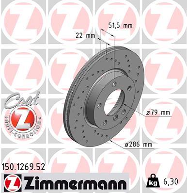 ZIMMERMANN 150.1269.52 EAN: 4250238745686.