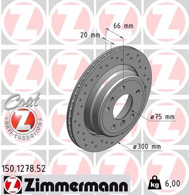 ZIMMERMANN 150.1278.52 EAN: 4250238752066.