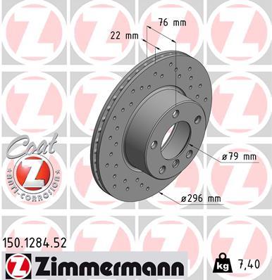 ZIMMERMANN 150.1284.52 EAN: 4250238745600.