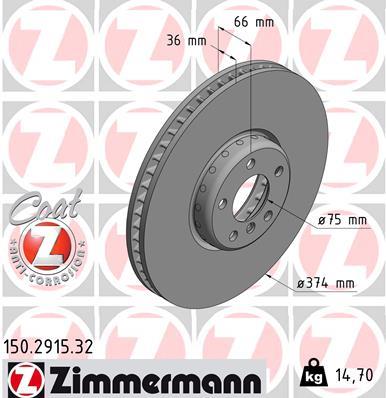 ZIMMERMANN 150.2915.32 EAN: 4250238769637.