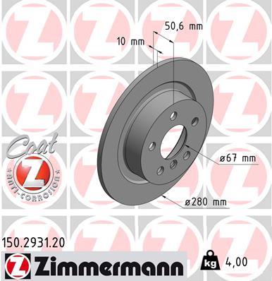 ZIMMERMANN 150.2931.20 EAN: 4250238764243.
