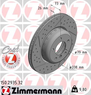 ZIMMERMANN 150.2935.32 EAN: 4250238769446.