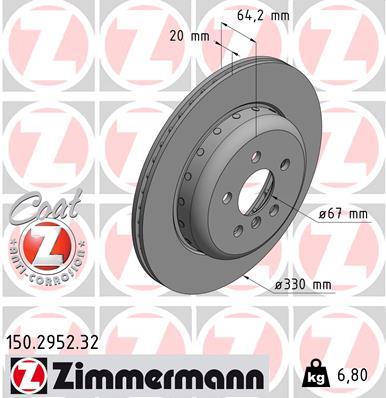 ZIMMERMANN 150.2952.32 EAN: 4250238780960.
