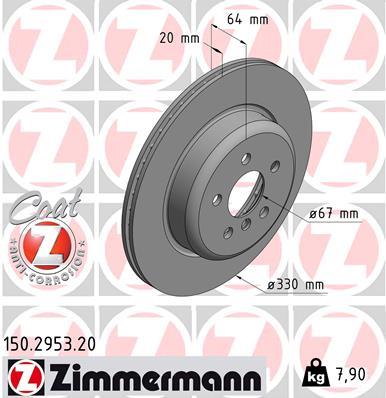 ZIMMERMANN 150.2953.20 EAN: 4250238776178.