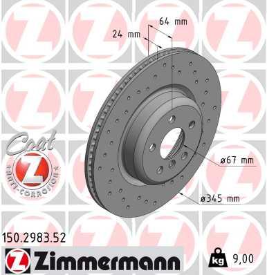 ZIMMERMANN 150.2983.52 EAN: 4250238784111.
