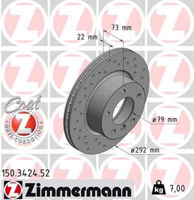 ZIMMERMANN 150.3424.52 EAN: 4250238750727.