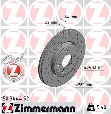 ZIMMERMANN 150.3444.52 EAN: 4250238748892.