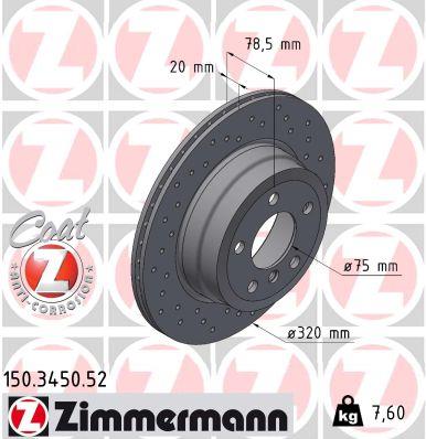 ZIMMERMANN 150.3450.52 EAN: 4250238748854.