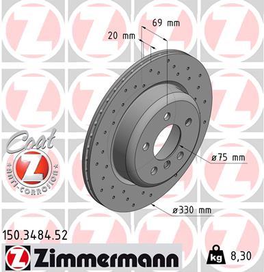 ZIMMERMANN 150.3484.52 EAN: 4250238753063.