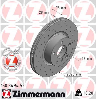 ZIMMERMANN 150.3494.52 EAN: 4250238758815.