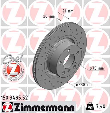 ZIMMERMANN 150.3495.52 EAN: 4250238758822.