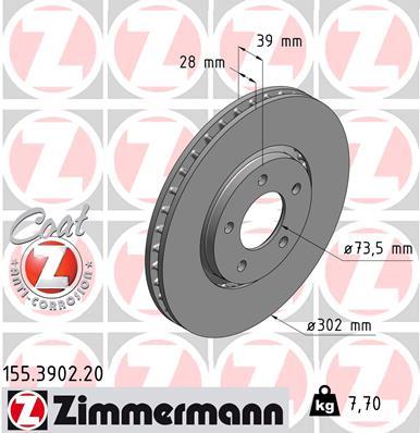 ZIMMERMANN 155.3902.20 EAN: 4250238762577.