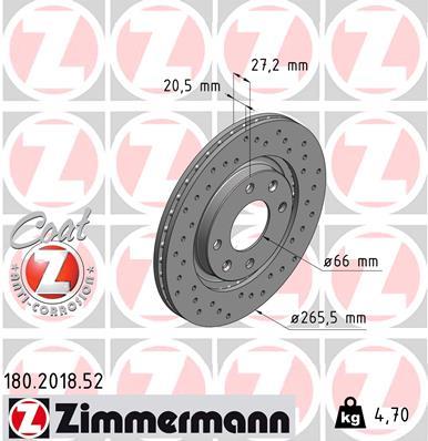 ZIMMERMANN 180.2018.52 EAN: 4250238759126.