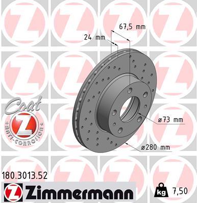 ZIMMERMANN 180.3013.52 EAN: 4250238750888.