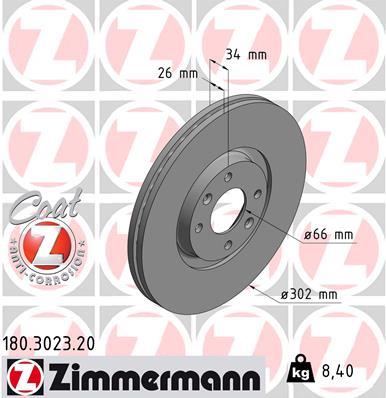 ZIMMERMANN 180.3023.20 EAN: 4250238744801.