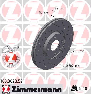 ZIMMERMANN 180.3023.52 EAN: 4250238751236.
