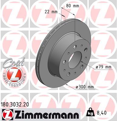 ZIMMERMANN 180.3032.20 EAN: 4250238768388.