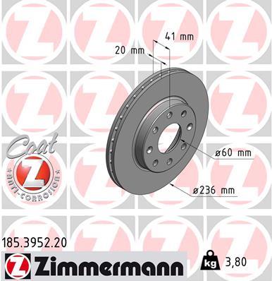ZIMMERMANN 185.3952.20 EAN: 4250238762706.