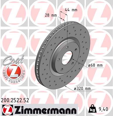 ZIMMERMANN 200.2522.52 EAN: 4250238758648.