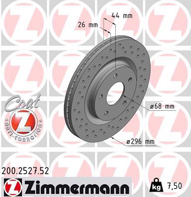 ZIMMERMANN 200.2527.52 EAN: 4250238758662.