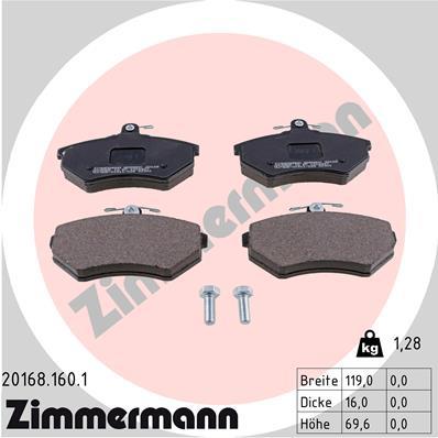 ZIMMERMANN 20168.160.1 Číslo výrobce: 20168. EAN: 4250238728801.