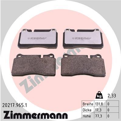 ZIMMERMANN 20217.965.1 Číslo výrobce: 20217. EAN: 4250238779551.