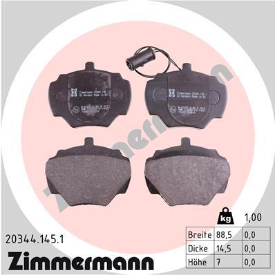 ZIMMERMANN 20344.145.1 Číslo výrobce: 20344. EAN: 4250238729051.