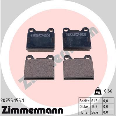 ZIMMERMANN 20755.155.1 Číslo výrobce: 20755. EAN: 4250238729846.