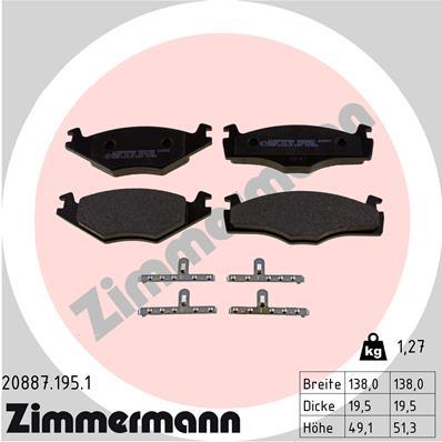 ZIMMERMANN 20887.195.1 Číslo výrobce: 20887. EAN: 4250238730118.