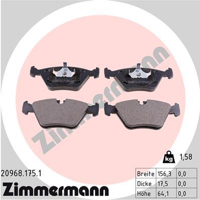 ZIMMERMANN 20968.175.1 Číslo výrobce: 20968. EAN: 4250238730514.