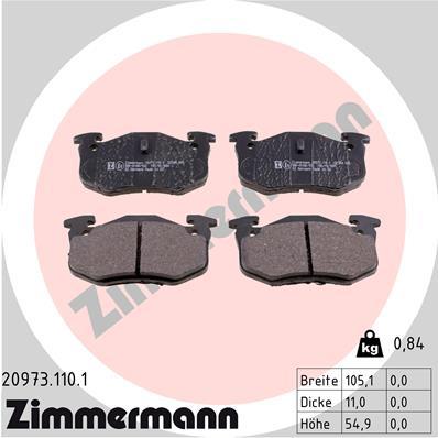 ZIMMERMANN 20973.110.1 Číslo výrobce: 20973. EAN: 4250238730545.