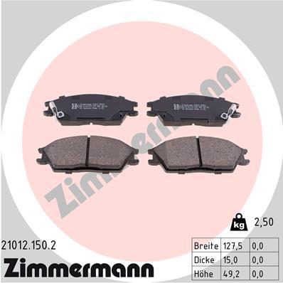 ZIMMERMANN 21012.150.2 Číslo výrobce: 21012. EAN: 4250238733362.