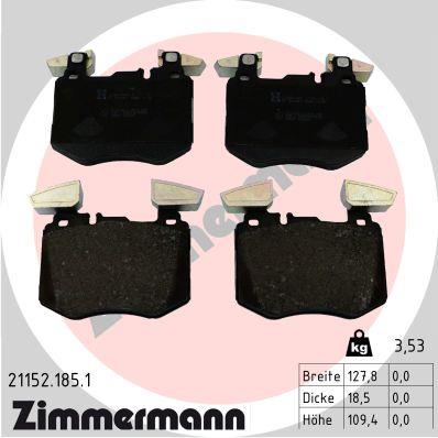 ZIMMERMANN 21152.185.1 Číslo výrobce: 21152. EAN: 4250238790488.