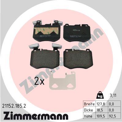ZIMMERMANN 21152.185.2 Číslo výrobce: 21152. EAN: 4250238792628.