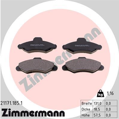 ZIMMERMANN 21171.185.1 Číslo výrobce: 21171. EAN: 4250238733843.