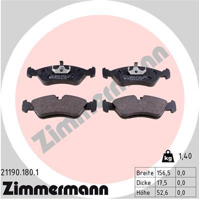 ZIMMERMANN 21190.180.1 Číslo výrobce: 21190. EAN: 4250238733935.