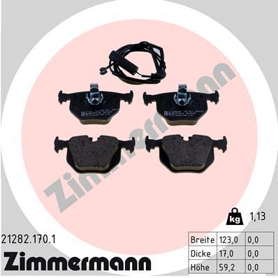 ZIMMERMANN 21282.170.1 Číslo výrobce: 21282. EAN: 4250238734222.