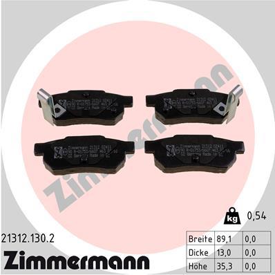 ZIMMERMANN 21312.130.2 Číslo výrobce: 21312. EAN: 4250238734352.