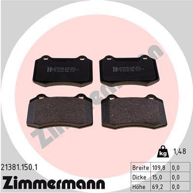 ZIMMERMANN 21381.150.1 Číslo výrobce: 21381. EAN: 4250238734581.